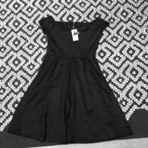 Black off the shoulder plus size dress - with tags